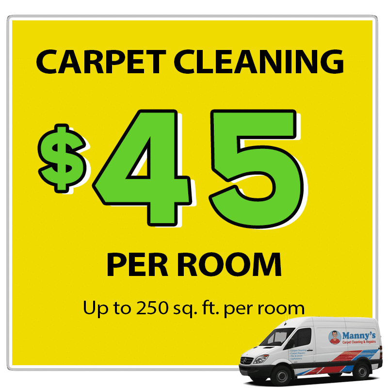 mannys carpet cleaning $40 per room